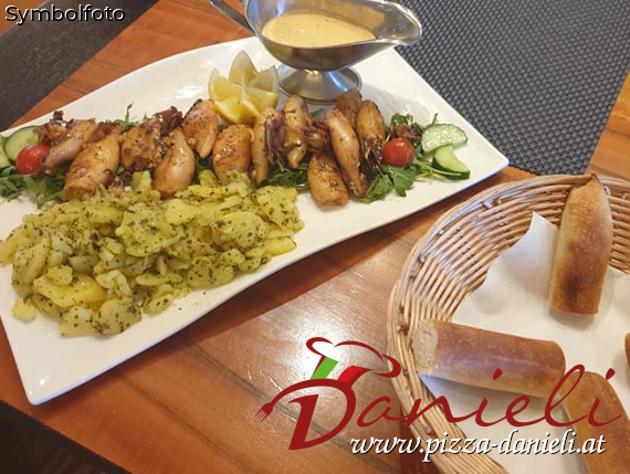 Calamari fritti;Gamberone alla griglia;Sepia alla griglia;Zanderfilet;Scholle gebacken;